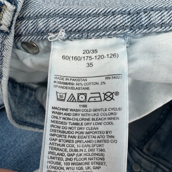 Gap Jeans Women 20 Plus Blue High Rise Vintage Slim Light Wash Stretch Denim - Picture 7 of 11